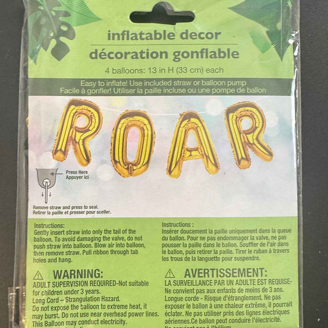 Roar balloons