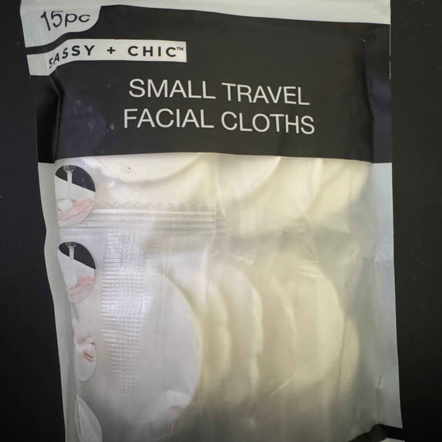 Small travel facial cloths ￼