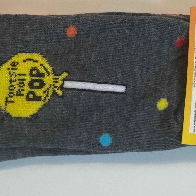 Tootsie Pop Socks Unisex Crew Cut for Men’s Size 8-12 and Women’s Size 9-14