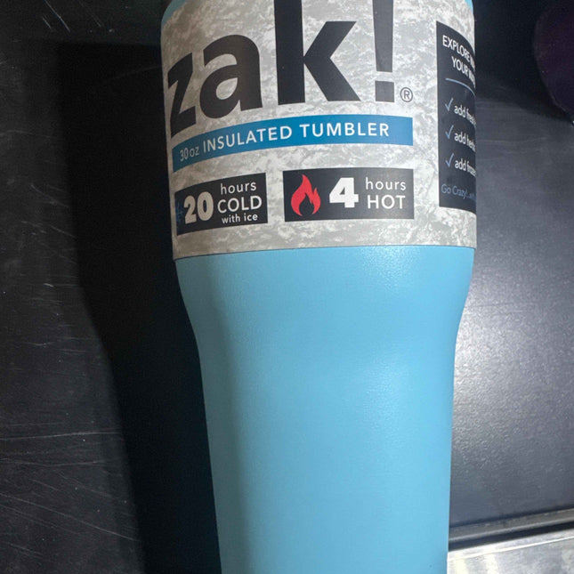 30 ounce insulated Tumblr zak light blue
