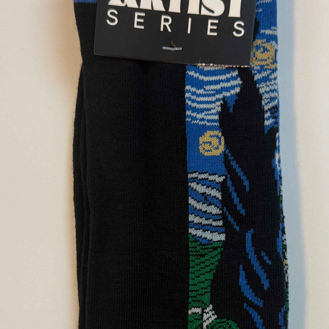 Artist Series Starry Night Mid-Calf Socks Unisex Size 7-12