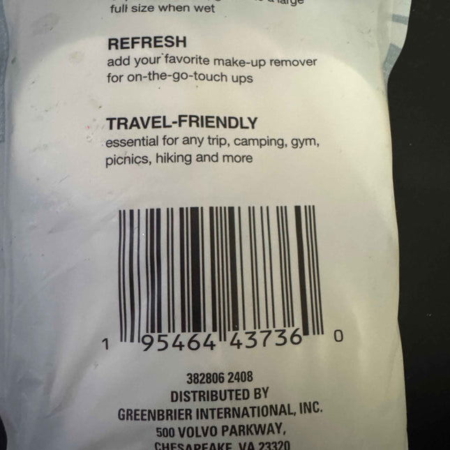 Small travel facial cloths ￼