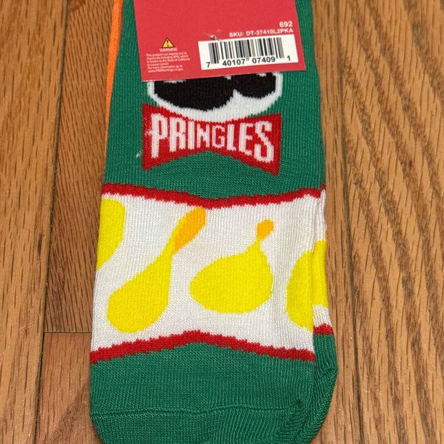 Pringles socks one size fits most ankle socks, two pack