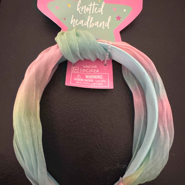 Pink blue and green headband for kids