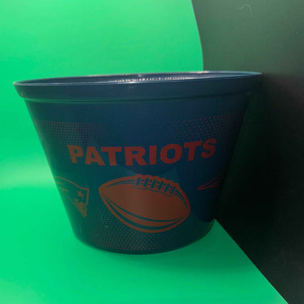 NFL Official New England Patriots Party Bucket for Snacks and Beer