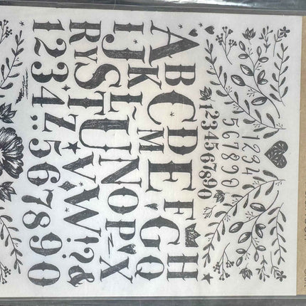 Rub on transfers stickers
