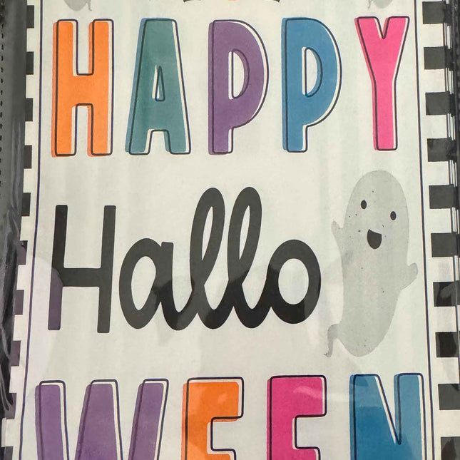 Happy Halloween Paper Bag for Festive Gatherings in Black and White