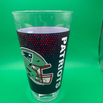 NFL New England Patriots 16oz Durable Plastic Beer Beverage Cup | New England Patriots Drinkware