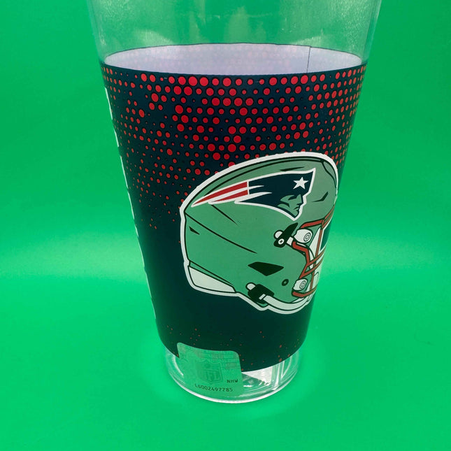 NFL New England Patriots 16oz Durable Plastic Beer Beverage Cup | New England Patriots Drinkware