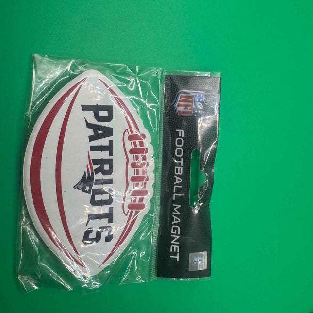 NFL Official New England Patriots Ceramic Football Magnet - Perfect for Fans and Collectors