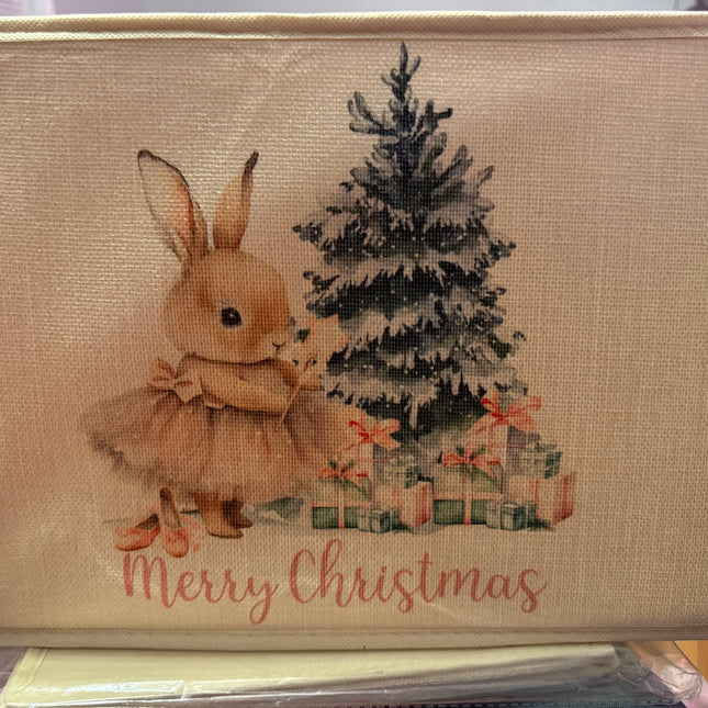 14 x 10 merry Christmas bunny tree