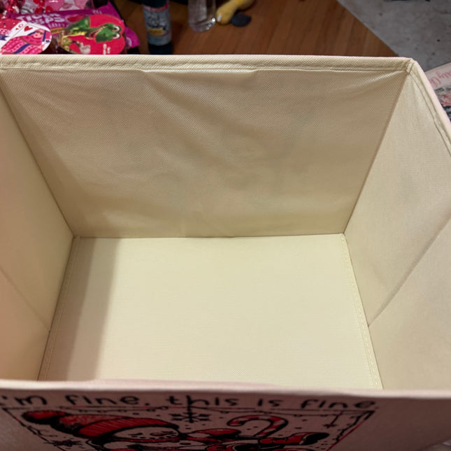 14 x 10 I’m fine this is fine just having a meltdown snowman cube drawer