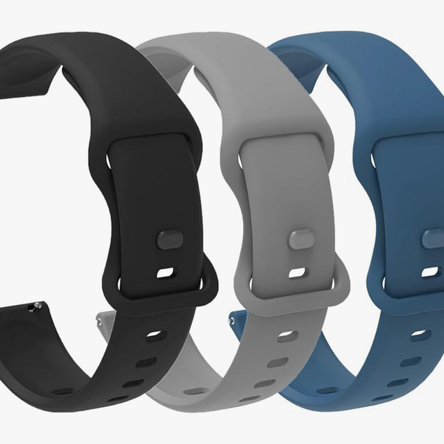 IDW20 Smartwatch Silicone Bands - Lamshaw Classic 22mm Soft Silicone Bracelet Sports Strap for Men & Women Compatible with Faweio IDW20/TMHAI IDW20/Yoever IDW20