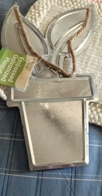 Indoor Garden Plaque - Embossed Galvanized Design for Your Home