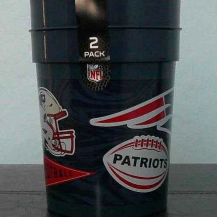 NFL New England Patriots Cups - 25oz Plastic Cups 2 Pack