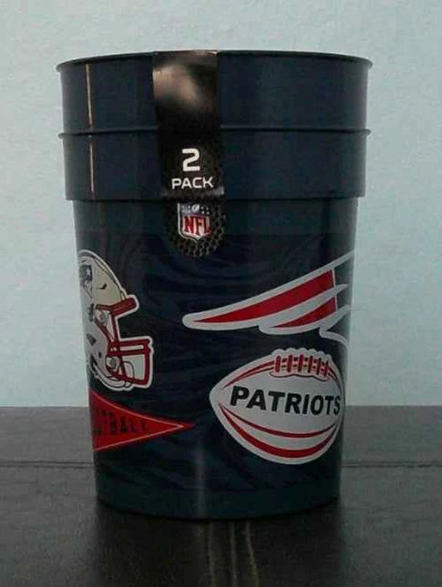 NFL New England Patriots Cups - 25oz Plastic Cups 2 Pack