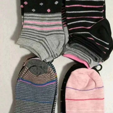 Leg Life Fashion Low Cut Women's Socks Size 4-10 Pack of 5
