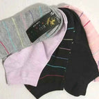 Black/Purple/Pink/Gray Solid and Stripes